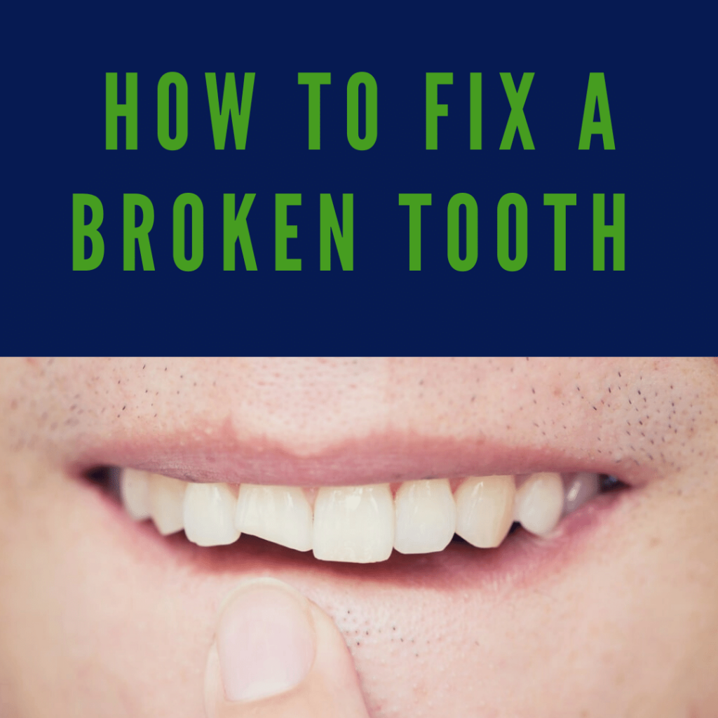 How to fix a broken tooth banner