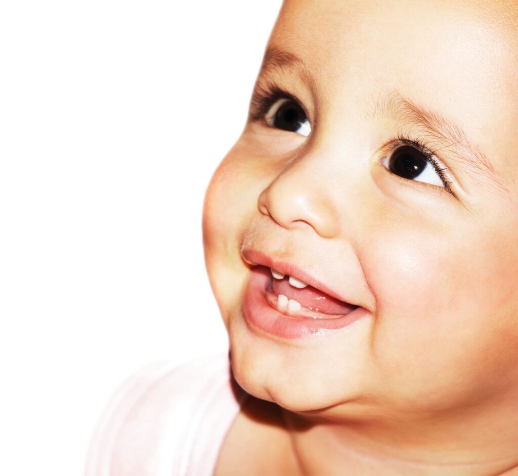 infant smiling