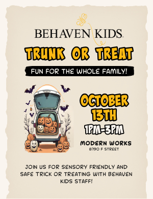 Sensory friendly trunk or Treat Flyer 