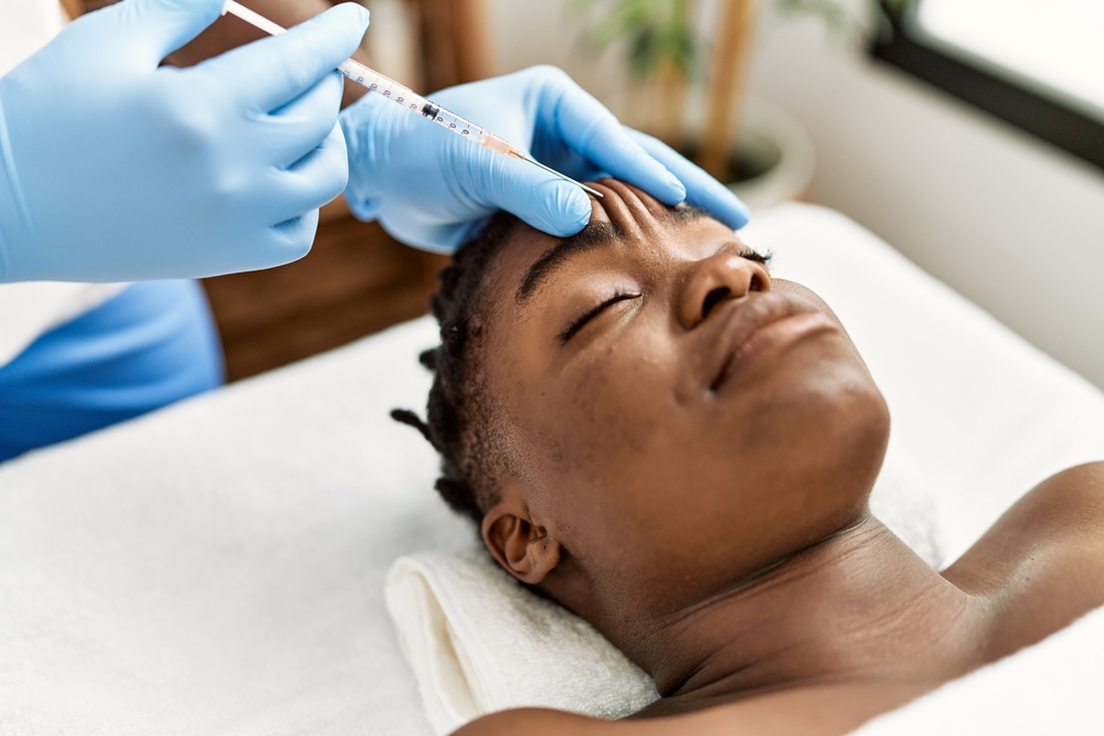 Woman receiving Facial Fillers