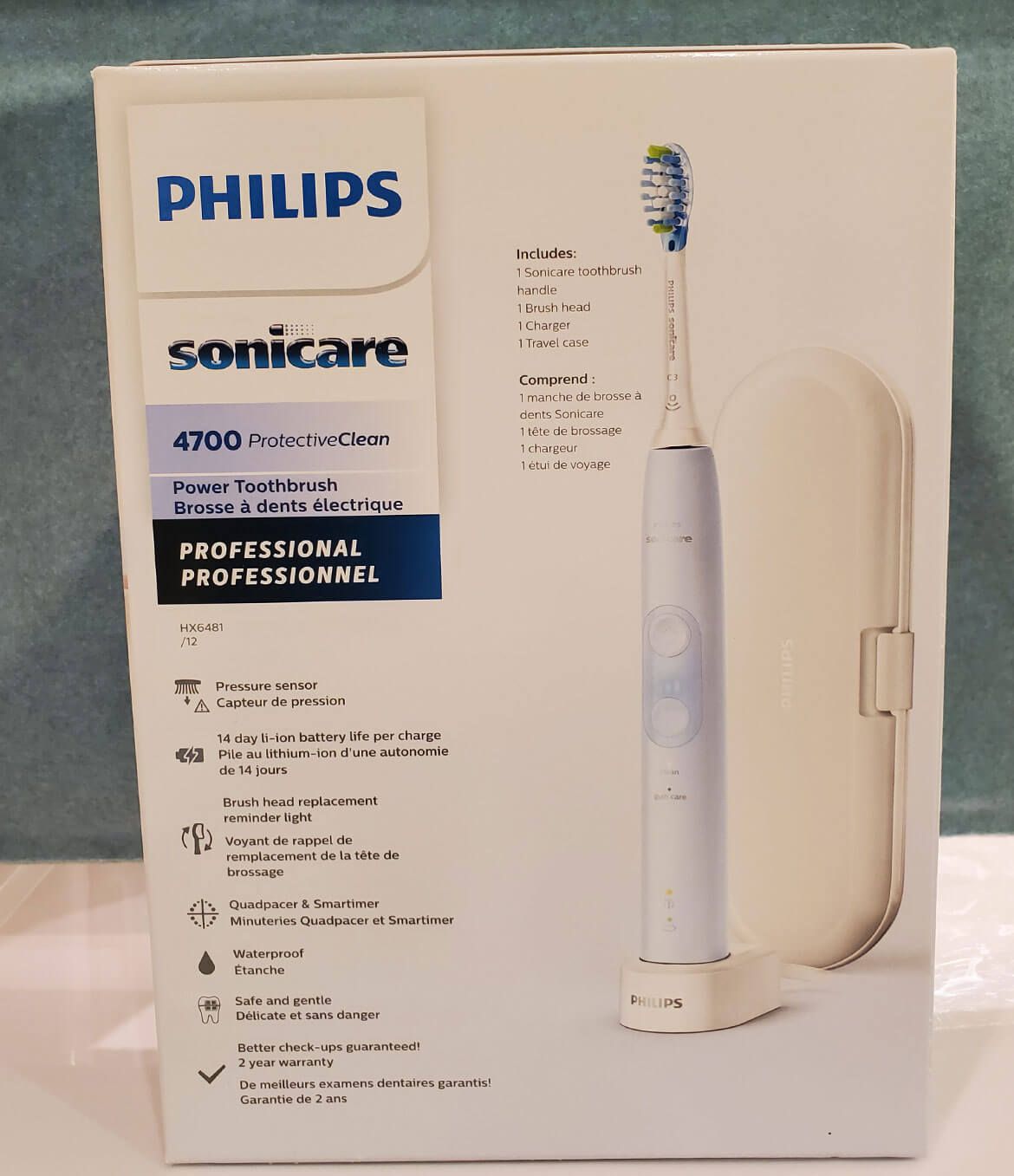 4700 Sonicare Protective Clean Power Toothbrush Light Teal