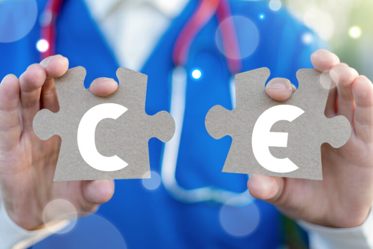 CE European Compliance Certification Quality Medical Concept.