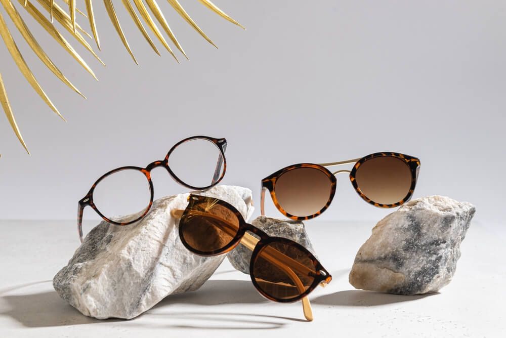 Sunglasses and glasses sale concept