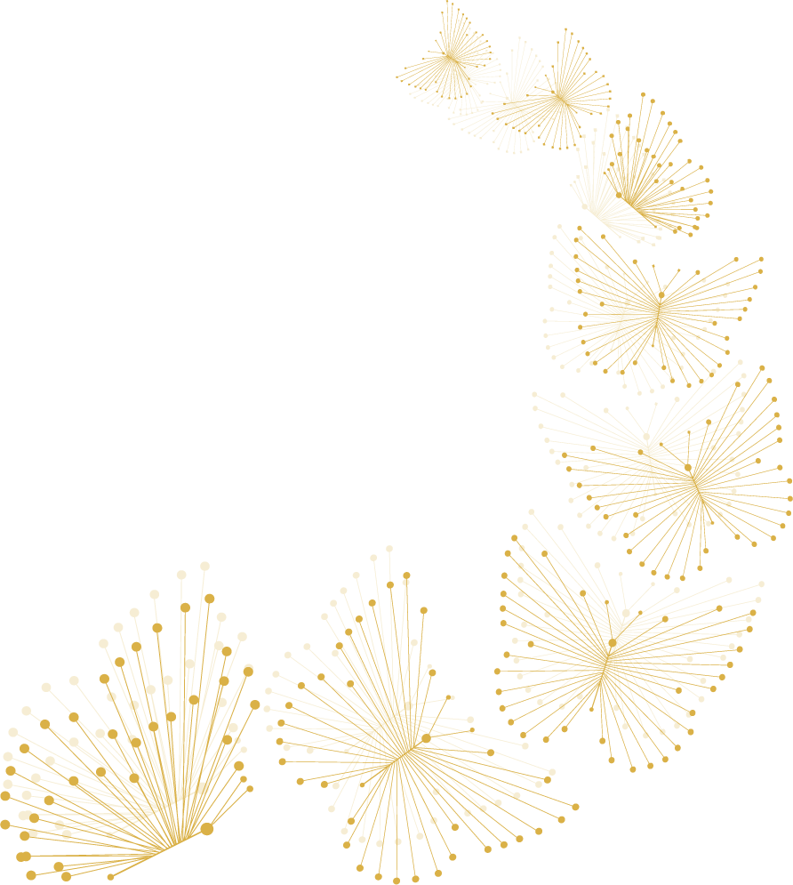 Golden butterflies