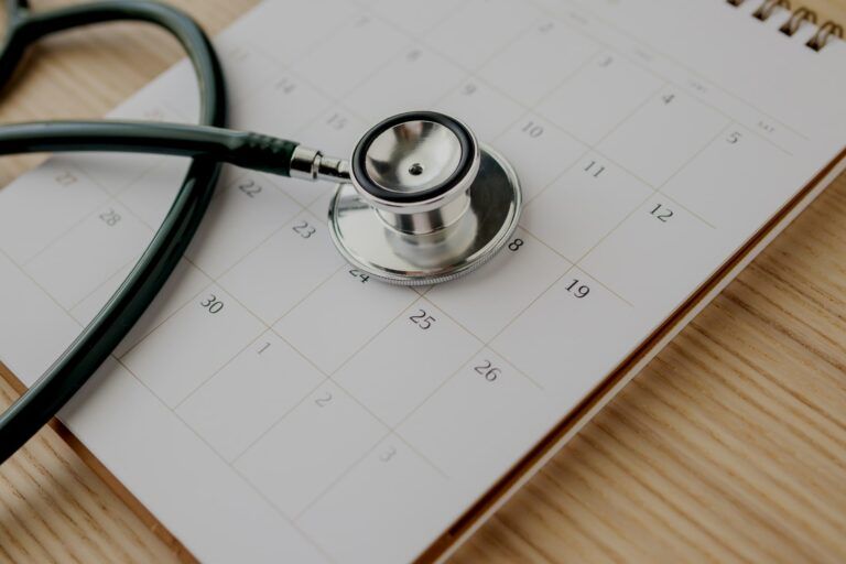 Stethoscope with calendar page