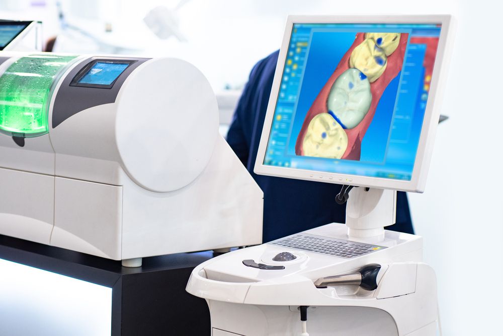 Digital scanner of human teeth