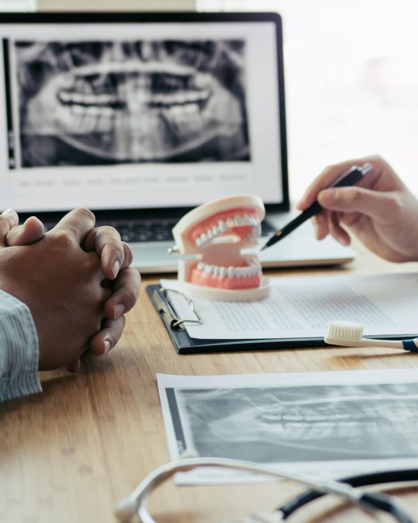 Dentists are discussing dental problems