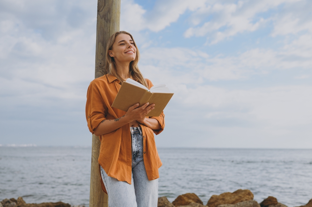 Young minded student calm