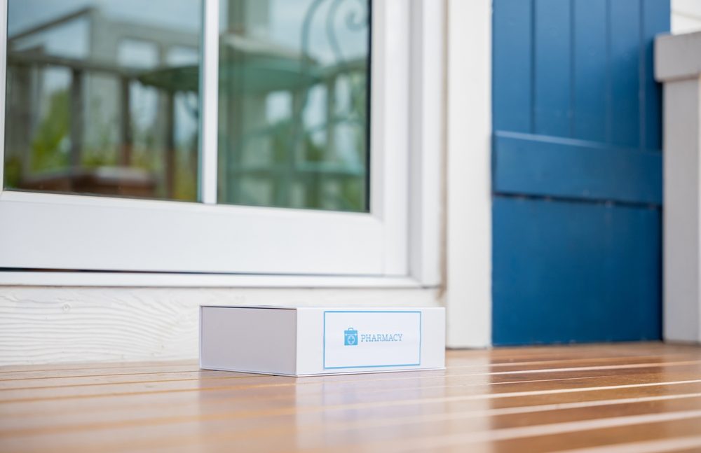 Medication package box delivery