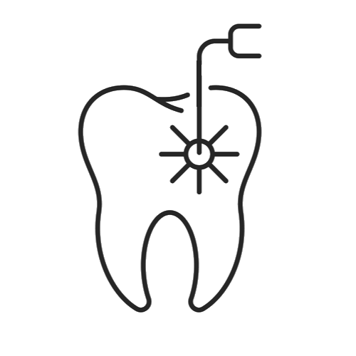 Laser dental Icon