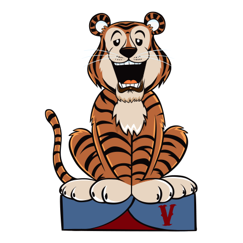 Happy Tiger cartoon