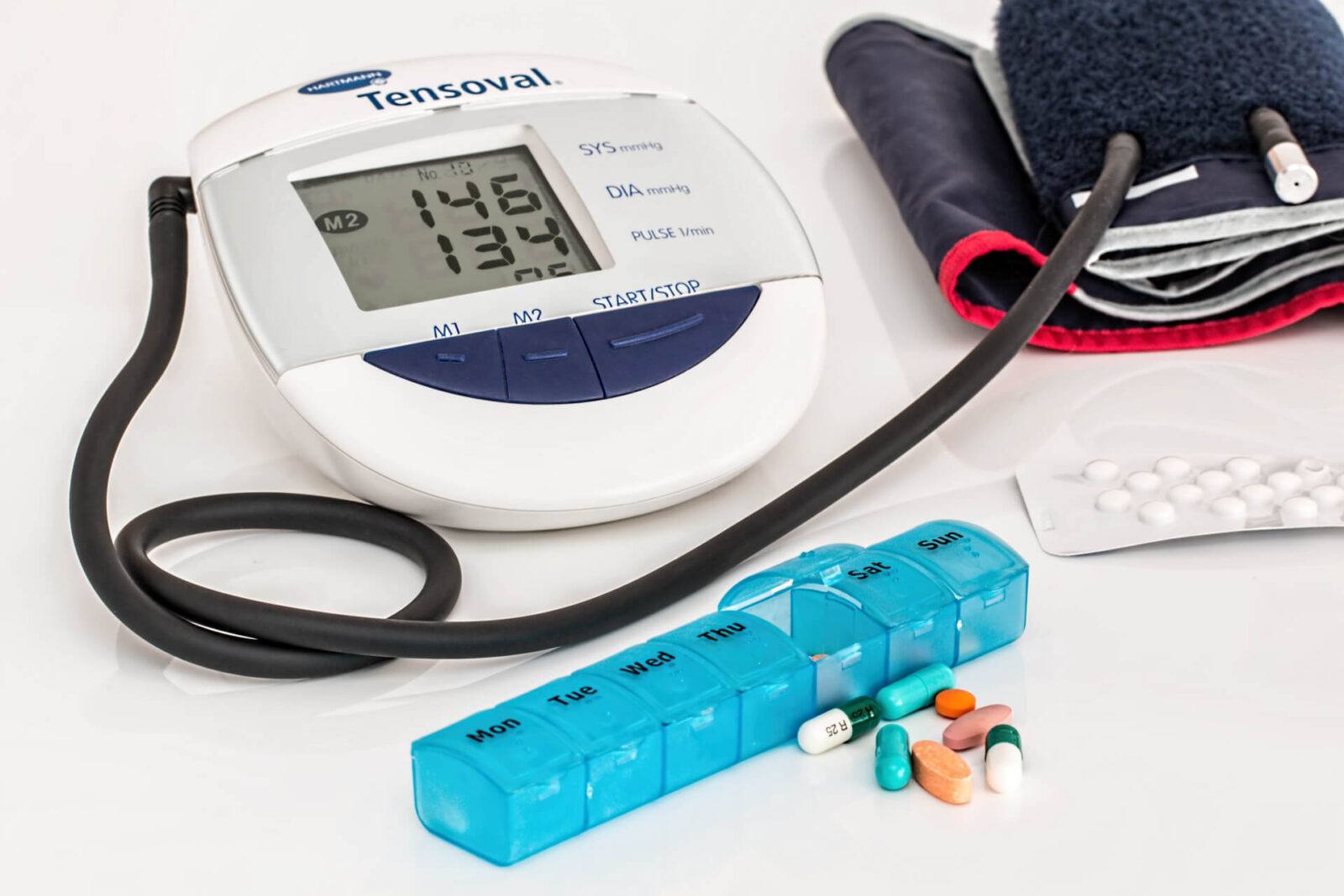 There is a medical equipment and some tablets