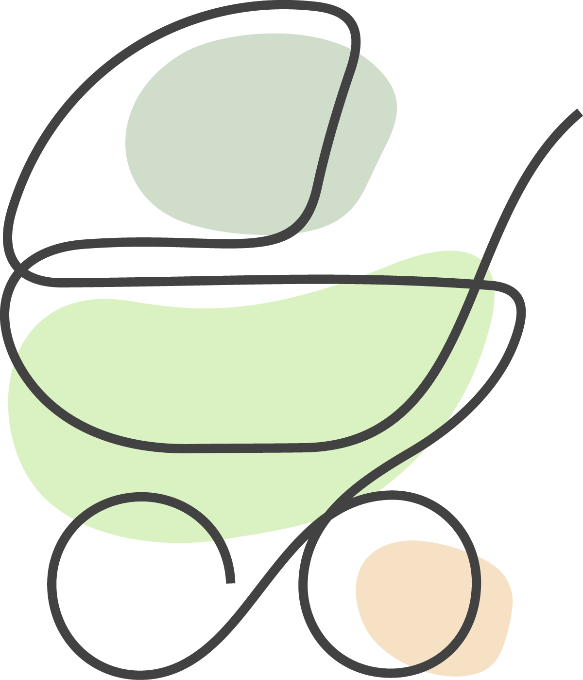 Line icon baby carriage