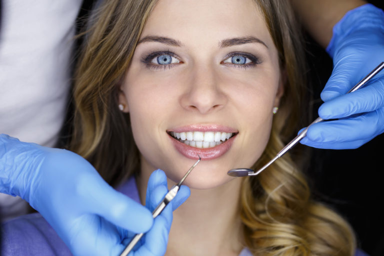 Beautiful women at dental clinic