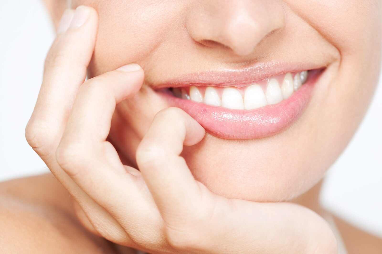 woman smiling with beautiful teeth