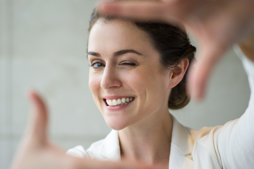 Closeup Of Smiling Woman