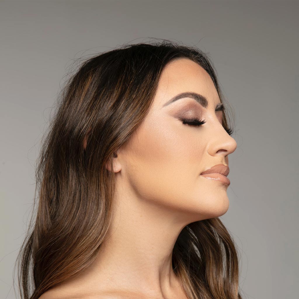 Beautiful Young woman with closed eyes