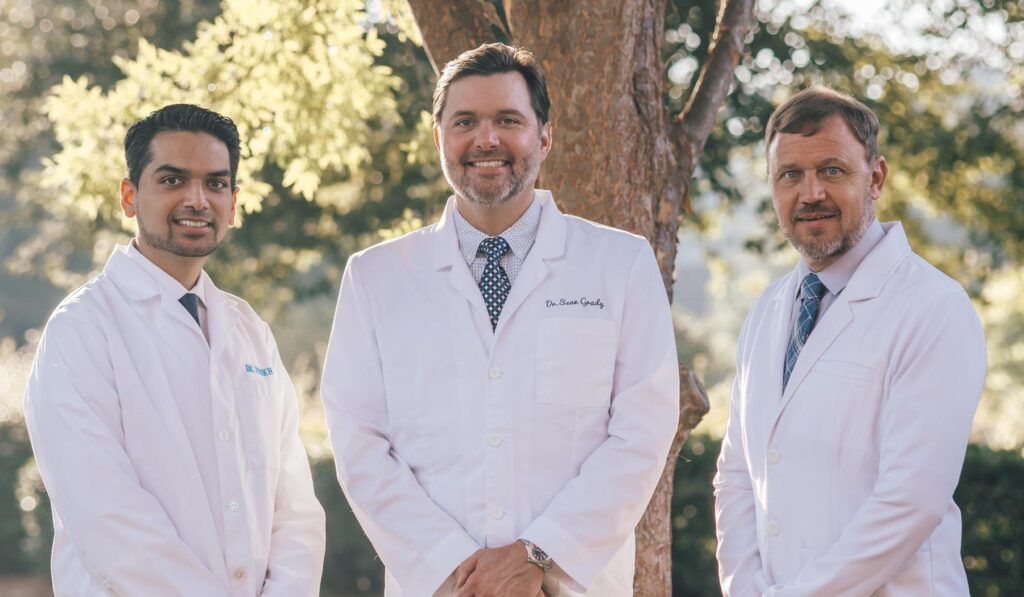 (from L-R): Dr. Parikh, Dr. Grady, and Dr. Walters