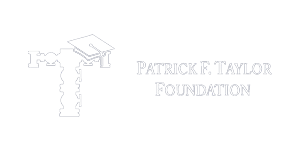 Patrick Taylor Foundation logo white