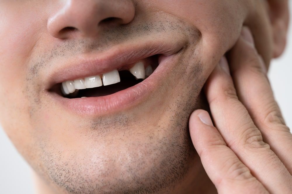 A Man Having Tooth Problem