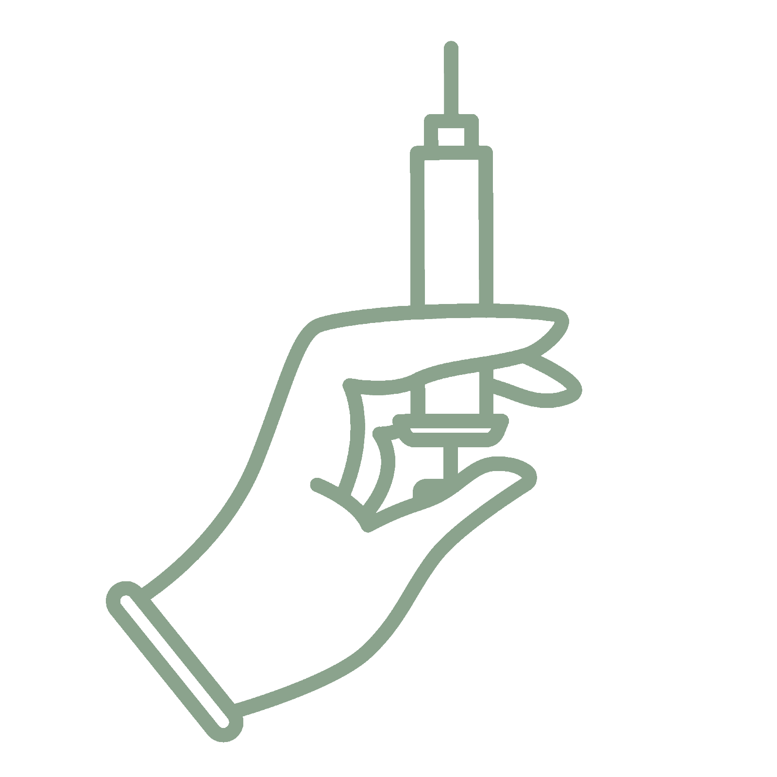 Injection and Hand Icon