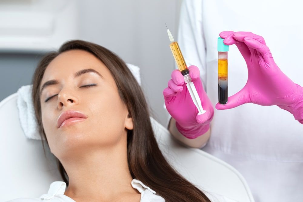 PRP therapy for the face against wrinkles