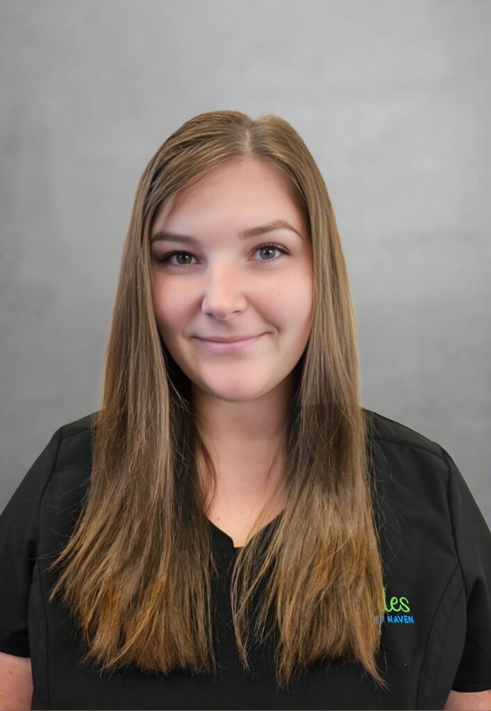 Female Dental Assistant with long blonde hair