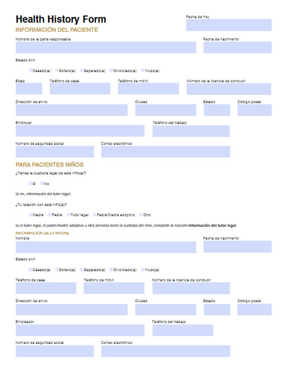 Patient Form (Spanish)