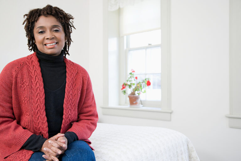 mature woman Smiling