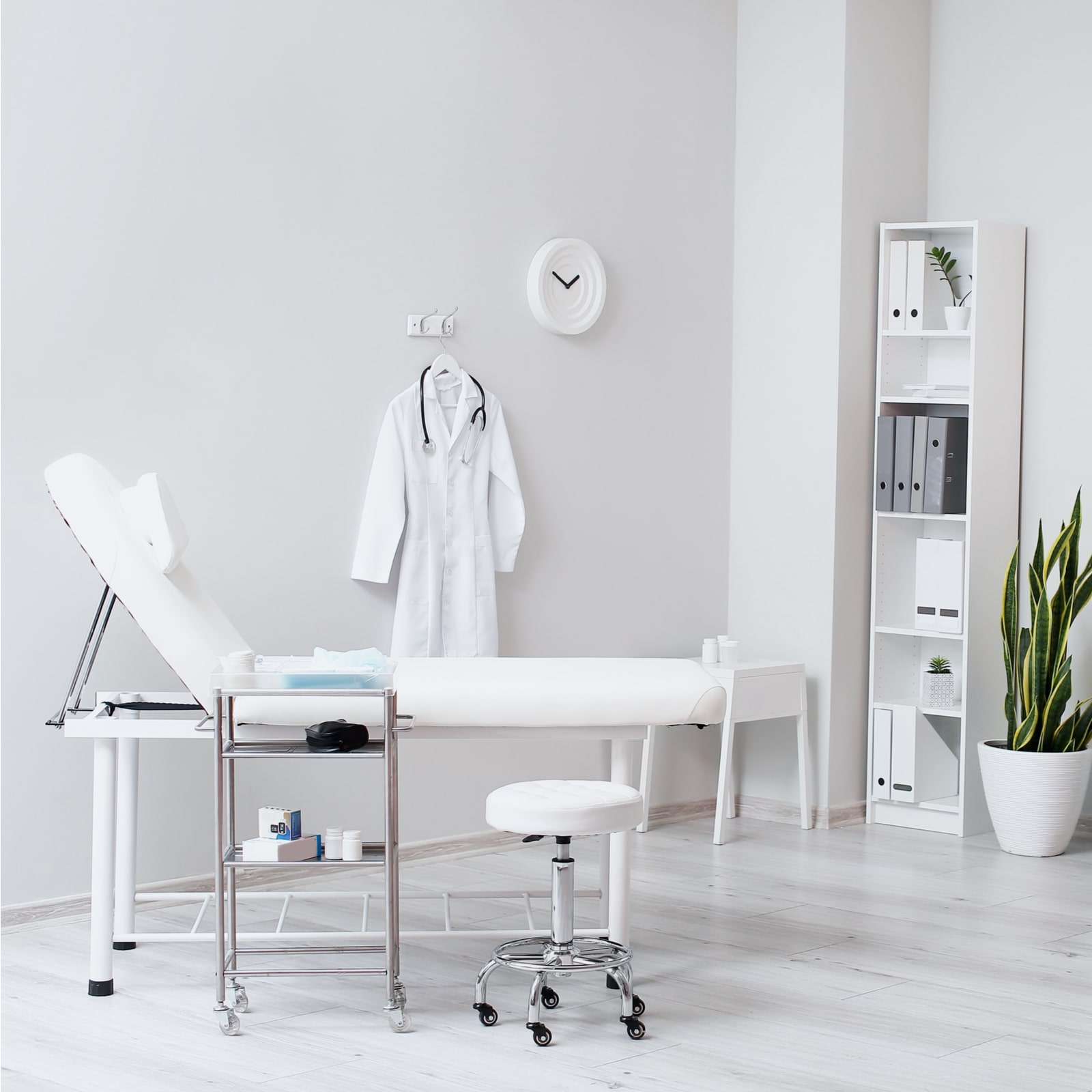 Interior of modern doctor's office in clinic