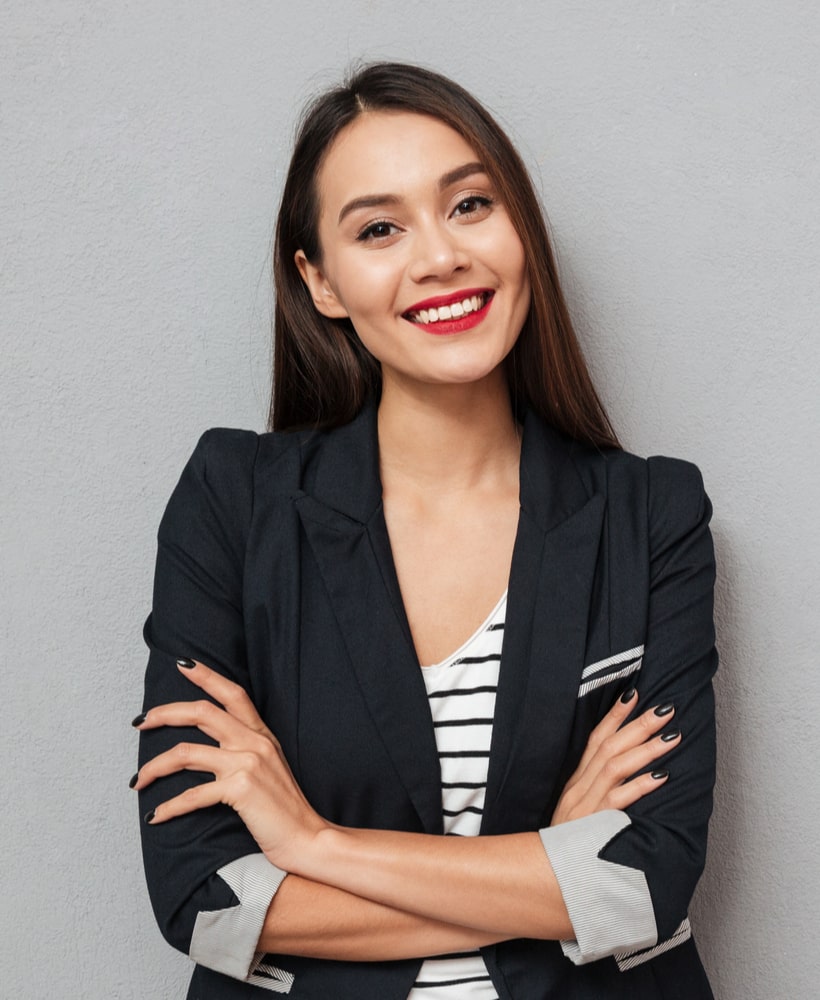 woman with crossed arms