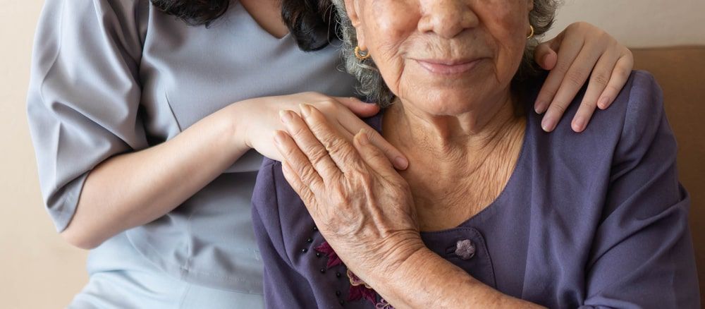 Daughter with Elderly Mother