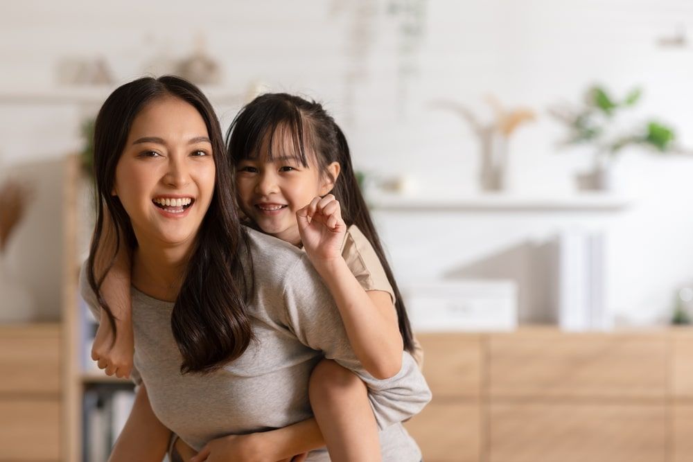 Mom with Daughter