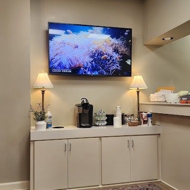 TV shelf in modern home interior