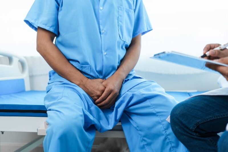 Urinary tract cancer specialists examine patients for prostate cancer.