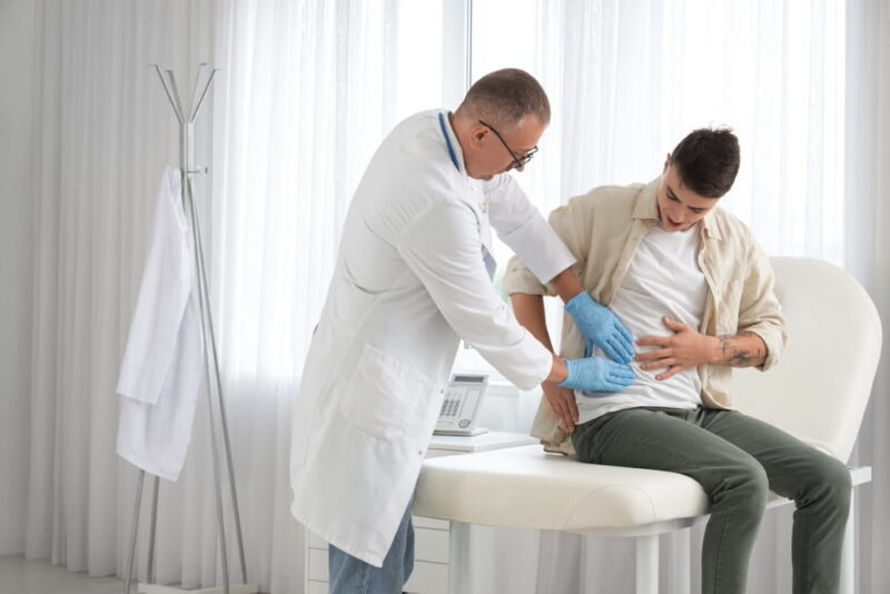 young man is visiting urologist for second opinion