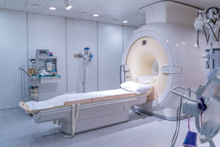 sophisticated of MRI Scanner medical equipments in hospital.