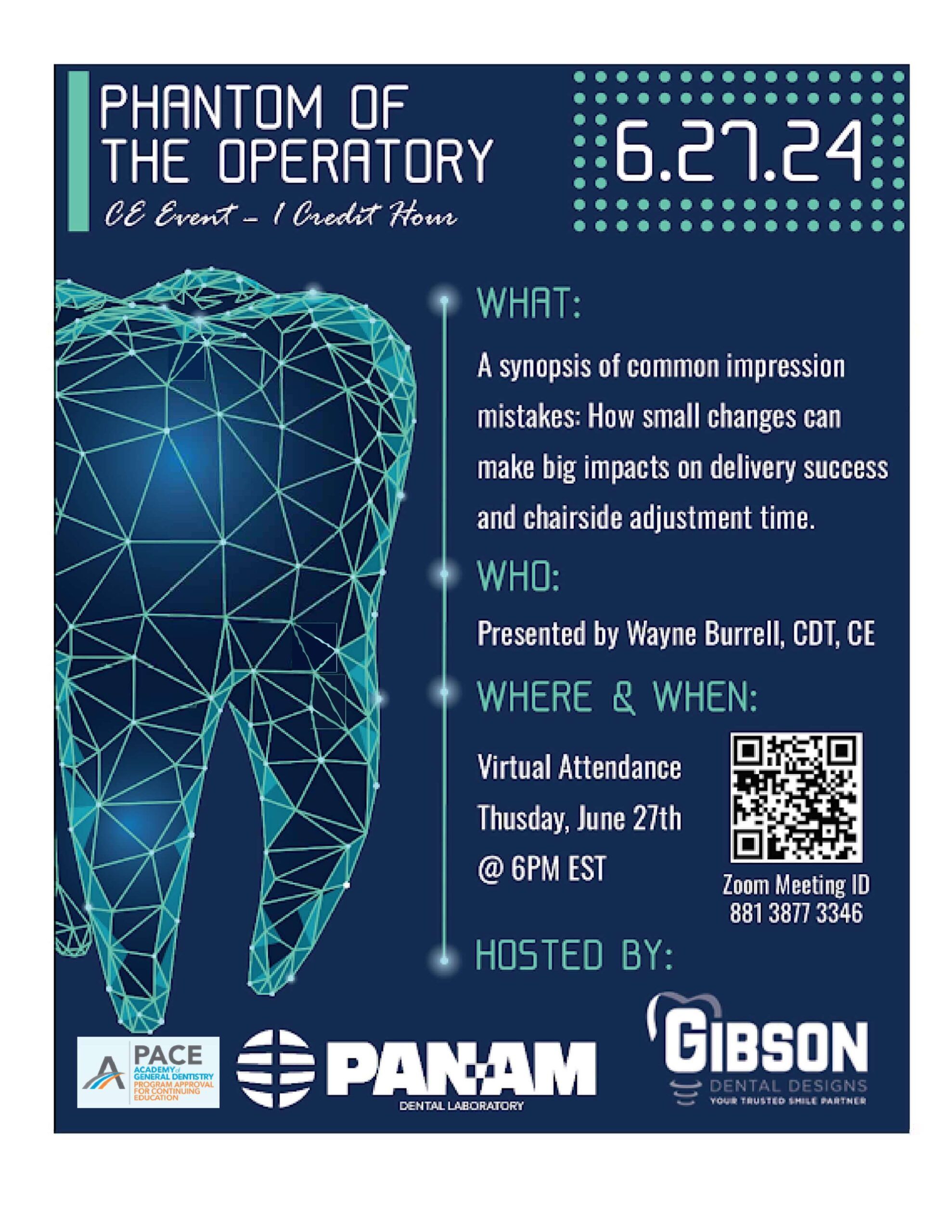 Continuing Education PanAm Dental Laboratory Savannah, GA and