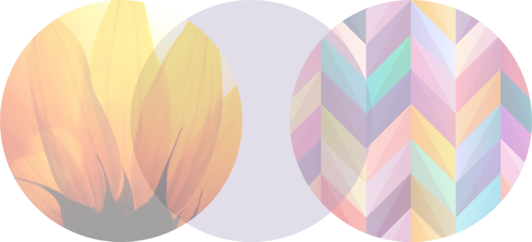 Set of random striped circular multicolor background