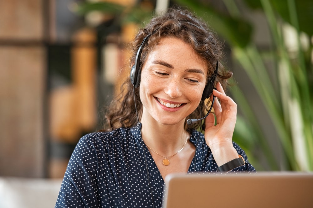 Woman Telemarketer