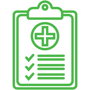 Medical record line icon