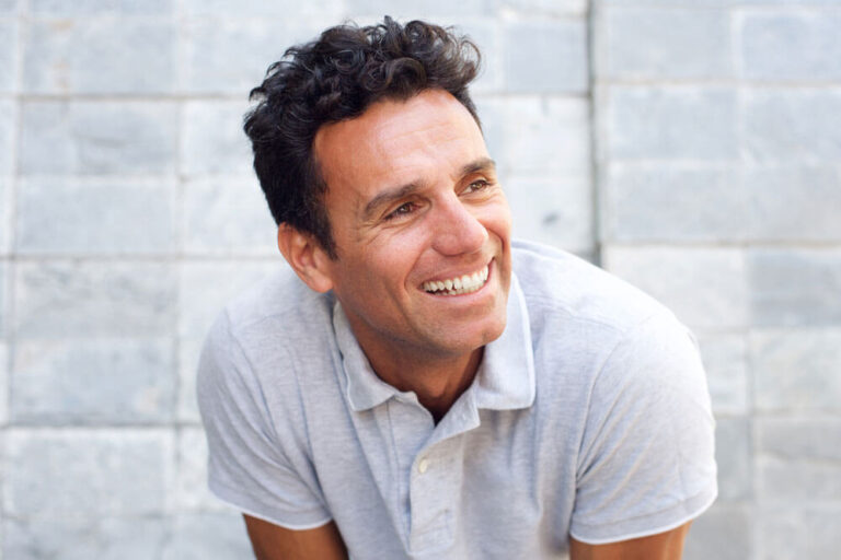 laughing older man