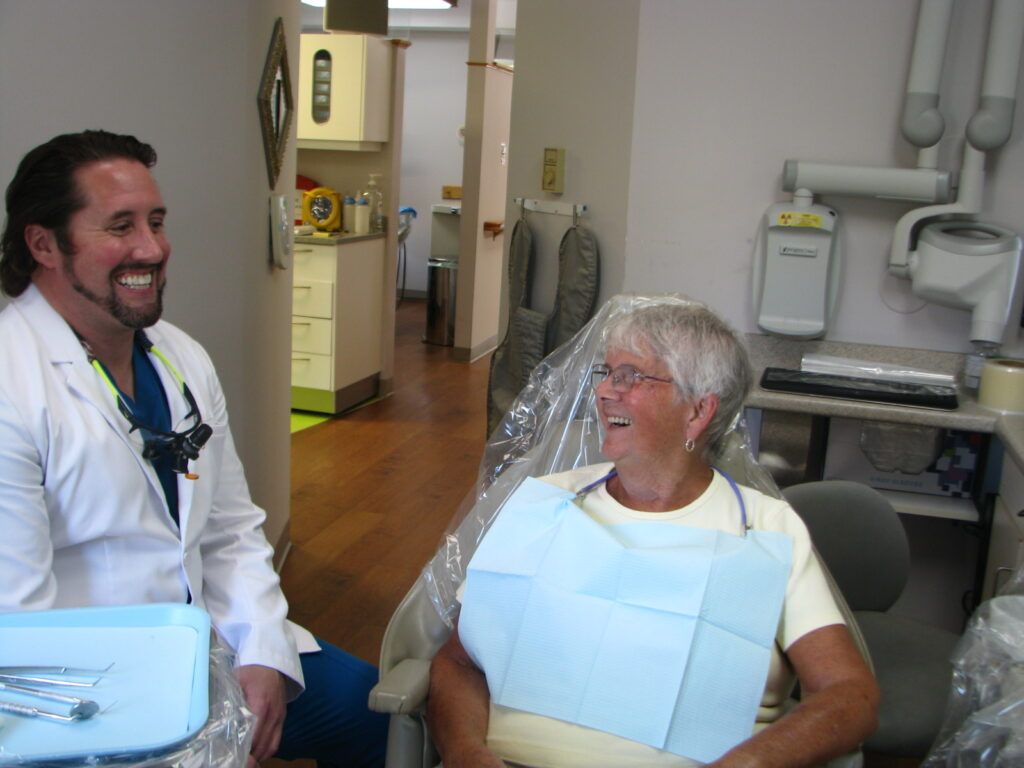 Dr. Nicholas Ciancarelli with patient