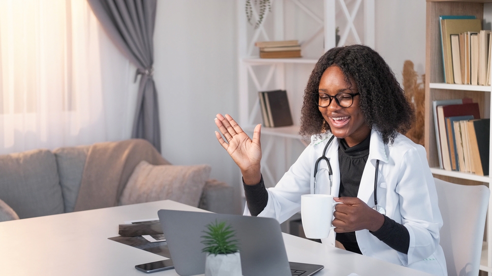 Online doctor. Internet health care. Telemedicine consultation