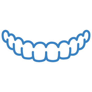 Clear aligners icon