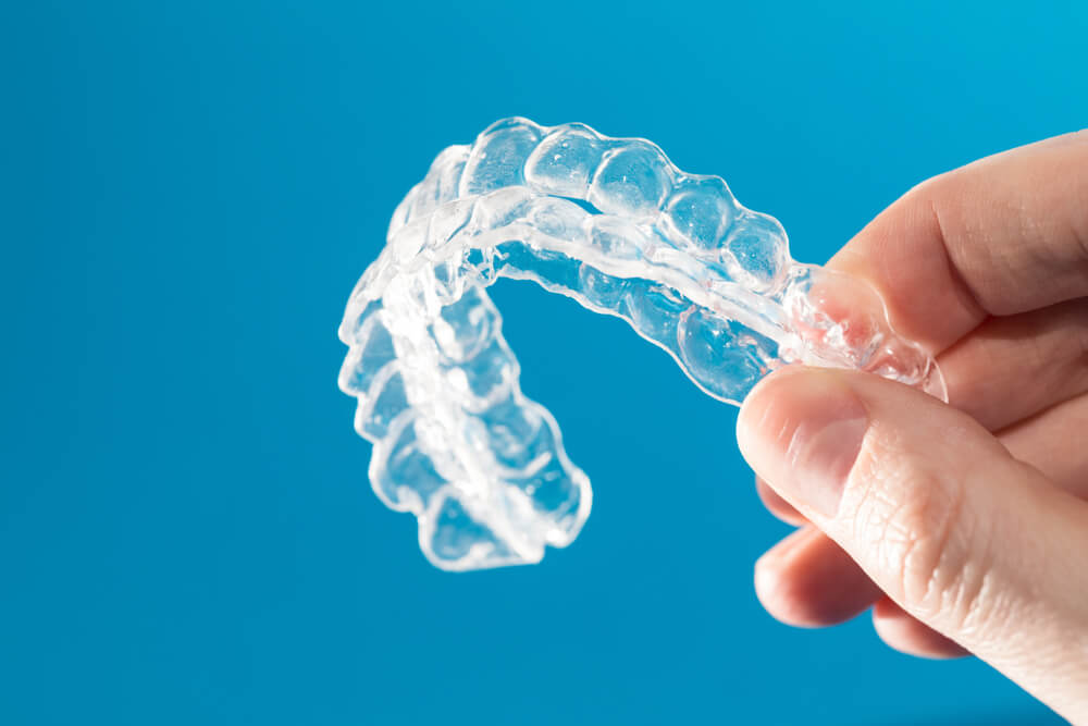 Inivisalign braces or aligner.