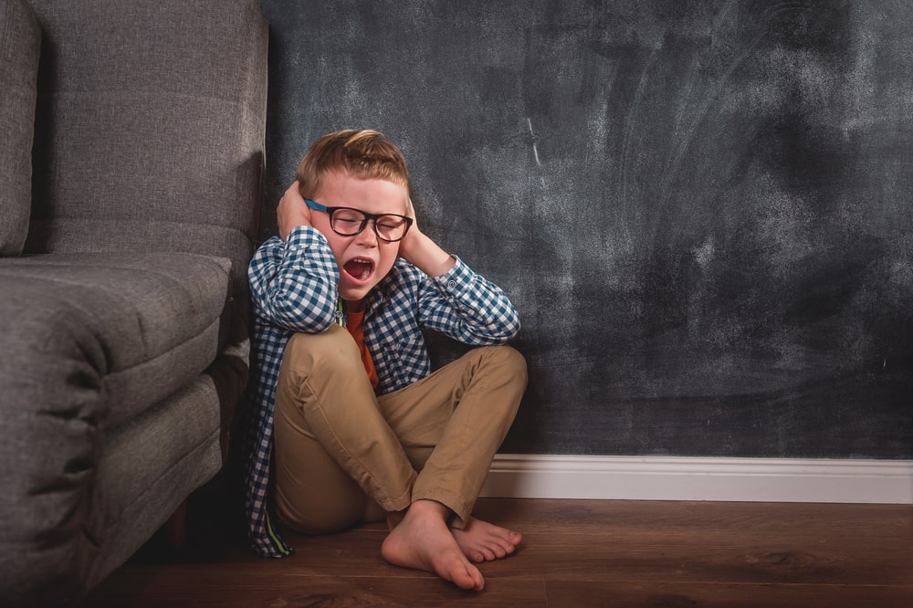 Child with angry expression